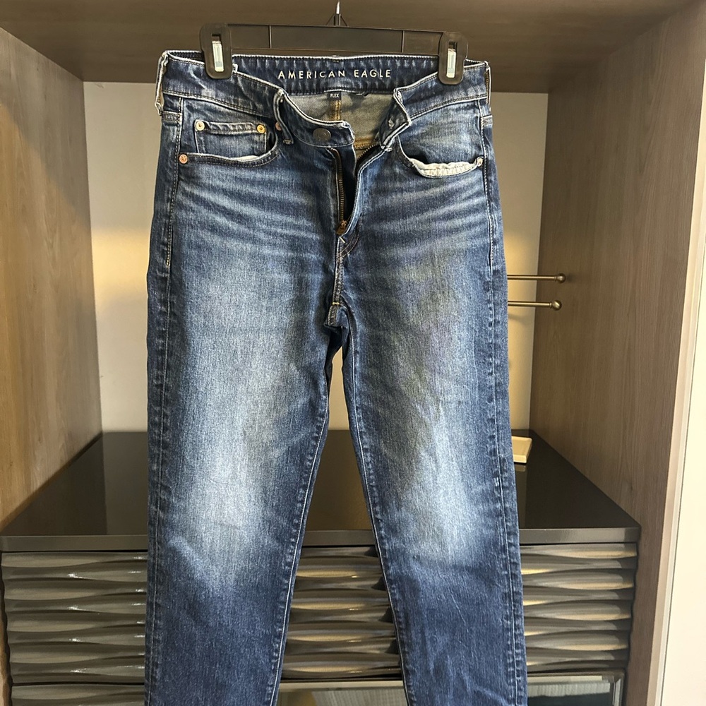 American Eagle Outfitters Men's Classic Blue Slim Jeans